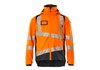 Hard Shell Jacke mit leichtem Futter hi-vis orange/schwarzblau XL